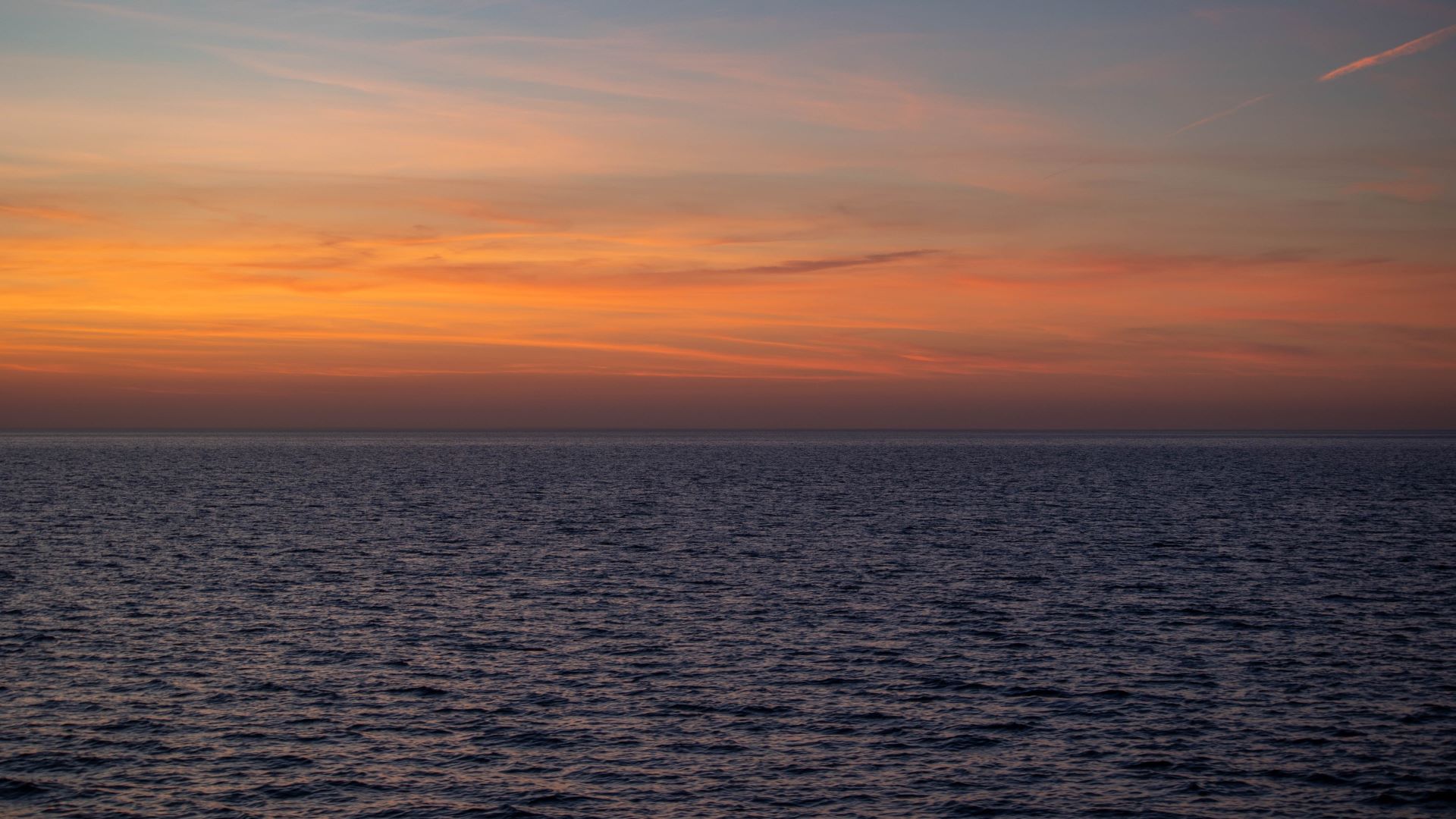 horizon at sunset